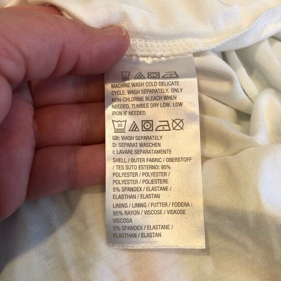 Jason Wu white pink blue yellow seashell coral beach tunic top size Small - Picture 8 of 11